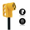 RV Generator Power Adapter-30Amp Male 4 Prong Plug to 50