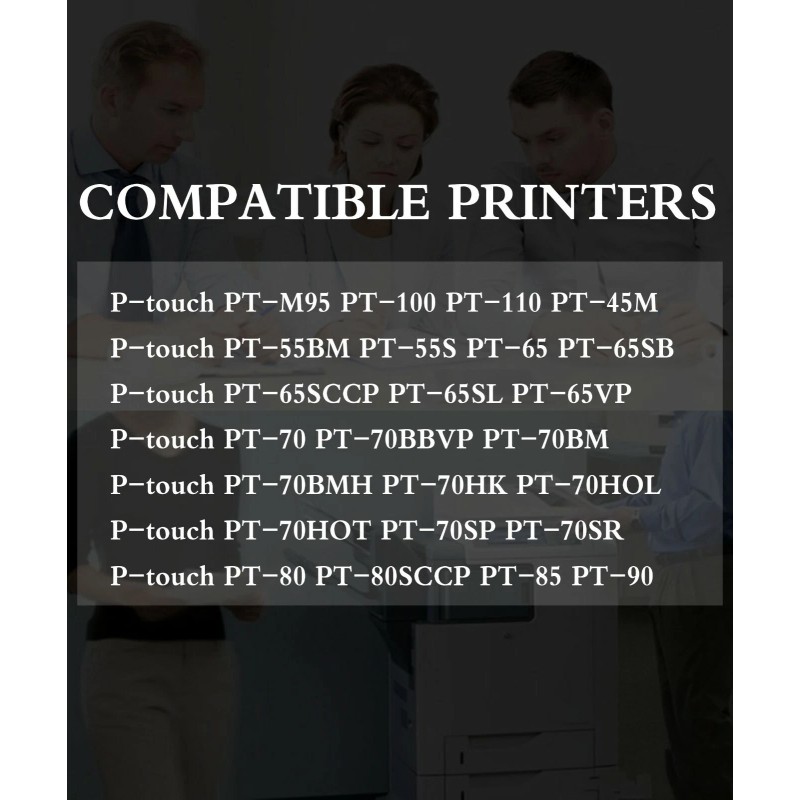 Unbranded/Generic 2 PK MK221 MK-221 Label Tape Used for P-touch