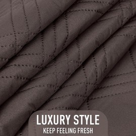 TAOCOCO 100% Waterproof Couch Seat Cover for Dog&Pets Reversible Sofa Cushion Cover Chaise Couch Cover for Sectional Sofa U Shape Couch Furniture Protector Sofa Slipcover(Oversized Sofa, Chocolate)