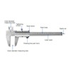 Vernier Caliper High Accuracy 0 to 150mm Range 0.001in 0.02mm
