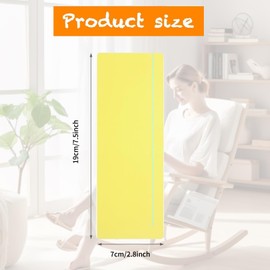 SANTUO Coloured Overlays for Dyslexia 8 Pack - Yellow Overlays for Dyslexia Reading Tools, Dyslexia Aids & Visual Stress Relief for ADHD, Irlen Syndrome