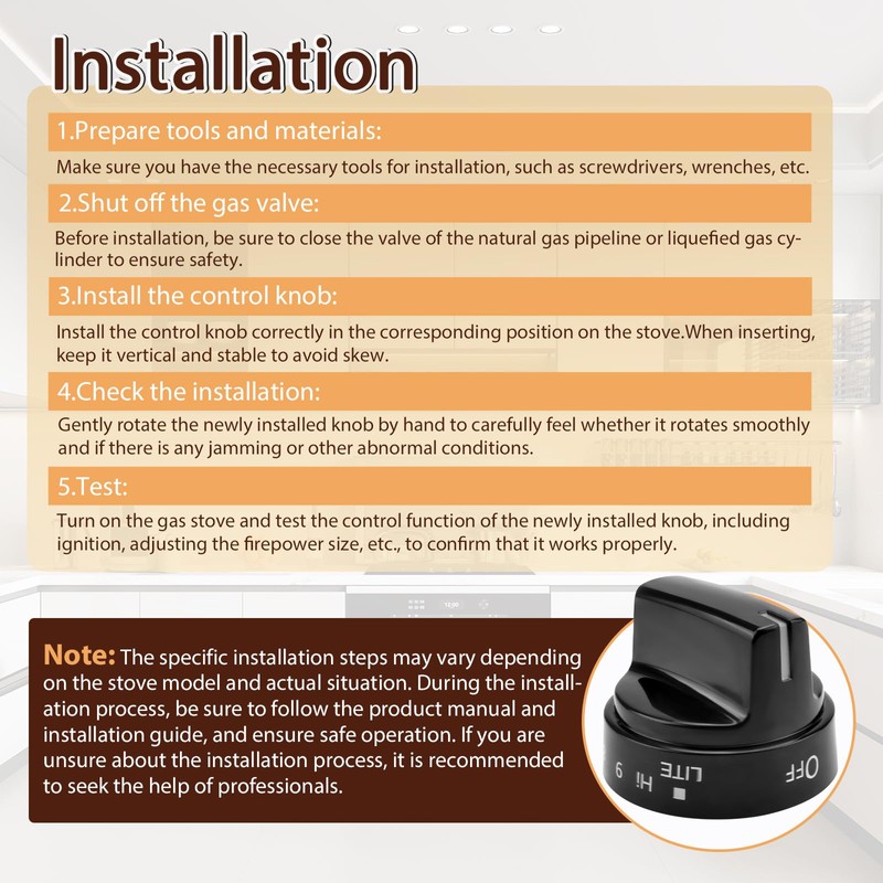 WB03X24759 Gas Stove Knobs Replacements Compatible with GE 222D5793 JGB720DEJ2BB