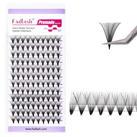 FADLASH Premade Lash Fans D Curl Premade Fans Eyelash Extensions 20D 0.07 Volume Lash Fans Premade Handmade Premade Lash Extensions Fans (20D-0.07D-14mm)