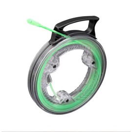 Glow in The Dark 20-ft Fiberglass Fish Tape, Clear Housing, Removable