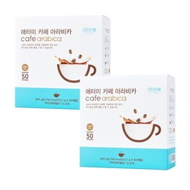A.t.o.m.y Cafe Arabica Instant coffee mix - 100 sticks Arabica Coffee (50 Sticks X 2 packs)