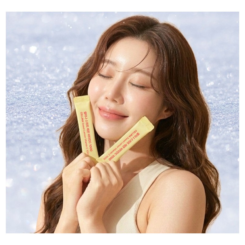 셀리나 스위트 레몬 맛있는 비타민C 1000 가루 분말 스틱, 30회분,