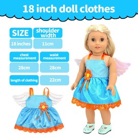 Clothing Outfits for Baby Dolls, Osuter Doll Clothes, Baby Born Clothes, Doll Accessories for Baby Dolls, 35-45 cm