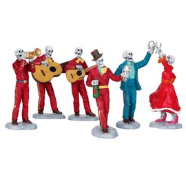 Lemax Spooky Town Fiesta De Los Muertos Set of 6 # 52309