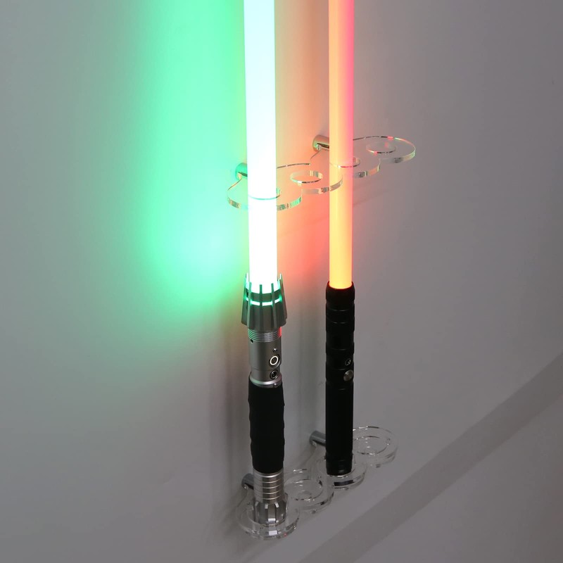 HHUXIUE Lightsaber Wall Mount Vertical Mount for Lightsaber - Clear
