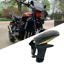 XINMOZR For Z900RS Z900 RS 2018-2024 Front Fairing Pig Head Hood Front Headlight Lampshade Deflector (Black and Yellow)