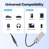 GLOBELEC Aux to Bluetooth 5.3 Adapter,USB-3.5mm Aux Audio Adapter Receiver