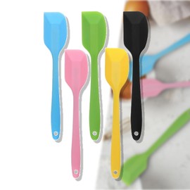 Silikon Teigschaber Set, Silikon Spatel,Küchenspachtel,5 Stück Hitzebeständige Teigschaber mit Metallkern, Antihaft Küchenutensilien für Kochen und Backen, Spatel Teigschaber Klein Silikonspatel