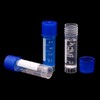HUAZIZ Pack of 100 2 ml Freezing Tubes Blue with