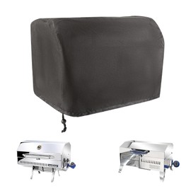 Boat BBQ Grill Cover Waterproof,for Magma ChefsMate Gas Grill, Magma Cabo Grill, Magma Newport 2 Infra Red Grill, Magma Catalina 2 Infra Red Grill, Heavy Duty Windproof Anti-UV 9 inch x 18 inch