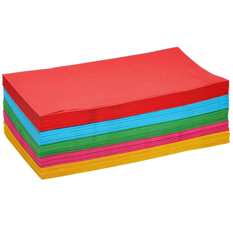 100 Pack Colorful Money Envelopes for Cash, Payroll, Money Saving,
