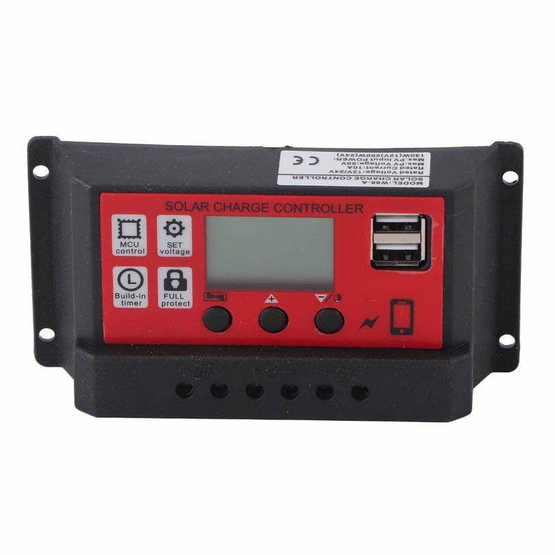 Solar Charge Controller Adjustable Solar Panel Battery Intelligent Regulator with