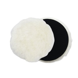 Wool Polishing Pad Car Glass Buffing Tool for Car Buffing Waxing Applicator Pad (6 inch)