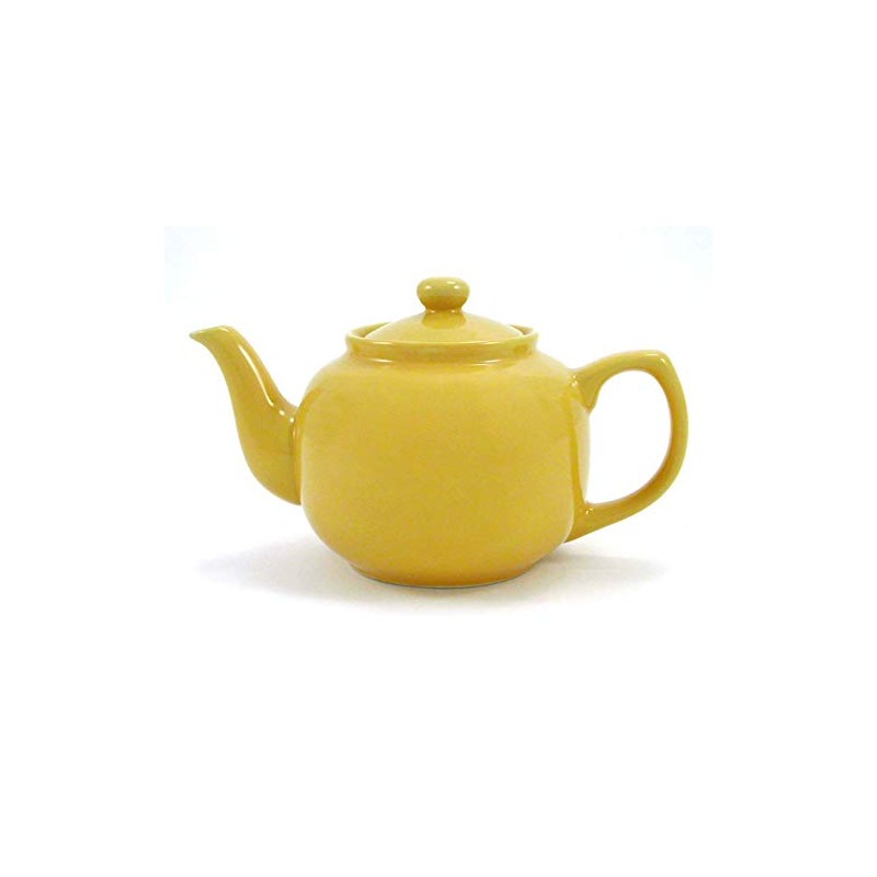 Yellow Classic 6 Cup Ceramic Teapot