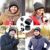 Gorro Invierno Bufanda y Guantes Tactiles y Calcetines Termicos,Gorros Frio