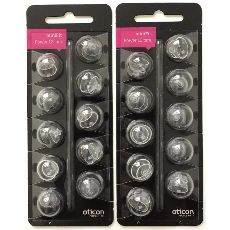 Oticon 2 Packs Oticon miniFit 12mm Power Domes For Hearing