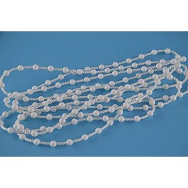 EveryHome EveryHome Roller Blind and Roman Shade Blind Wide Beaded Chain Cord White Plastic Roller Blind Wide Chain Repair (10M)