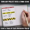 Unsolved Case Files Caution Tape Set – 12 Rolls for