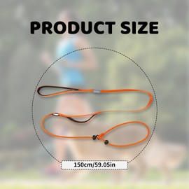 Slip Lead for Dogs,Anti Pull Dog Lead with Comfy Handle Adjustable Collar,Figure of 8 Dog lead,Long Rope dog Leash,Reflective Nylon Training Rope,for Outdoor Training Puppy/Small/Medium/Large Dogs