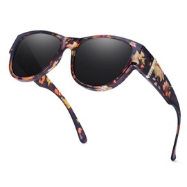 Myiaur Polarized Fit Over Glasses Sunglasses for Women, Trendy Wear Over Eyeglasses UV400 Protection