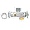 Eastman 04352LF Dual Outlet/Dual Handle Stop Valve Chrome, 5/8 inch