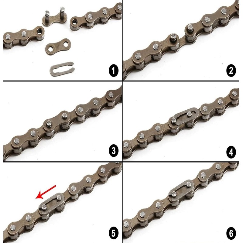 Sport Direct™ 1 - Speed Bicycle/Bike Chain & Connectors with
