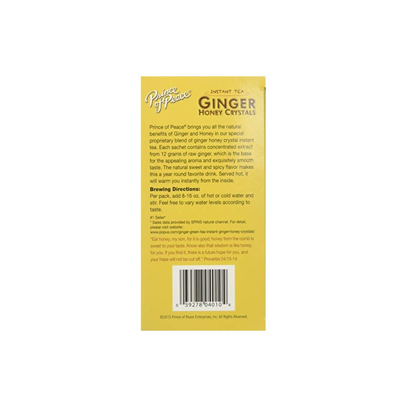 Prince Of Peace Tea Gingr Hny Crystals