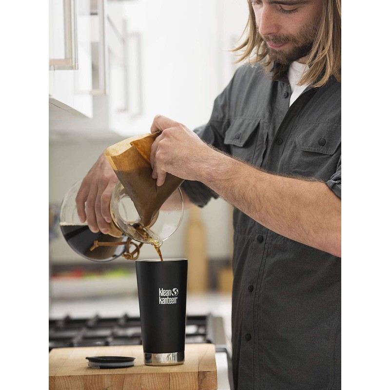 Klean Kanteen Tumbler Vacuum Insulated Shale Black (Matte) 473ml/16oz