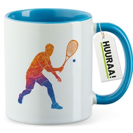 Huuraa Cup Squash Gift Cup Blue 330ml Squash Gift idea