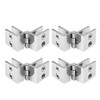 uxcell Glass Door Hinge - 180 Degree Cupboard Showcase Cabinet