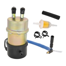 49040-1055 Electric Fuel Pump 12V, Replaces for Kawasaki Mule 3010/3000/3020/2500/2510/2520/1000 (8mm In/Outlet)