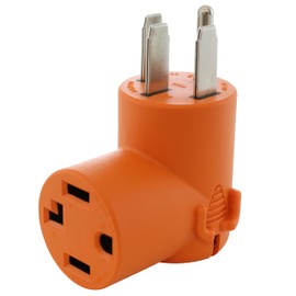 AC WORKS NEMA 14-50P 50Amp 4-Prong Range/ Generator/ EV Plug to 14-30R 4-Prong Dryer Outlet (Compact)