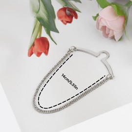 2 Packs Tie Chain for Men – Fashion Necktie Clips and Chains, Men’s Accessories with Ring Clasps for Suits, Neckties, Vests & Trousers – Elegant Tie Pins and Tacks for Business and Wedding Wear