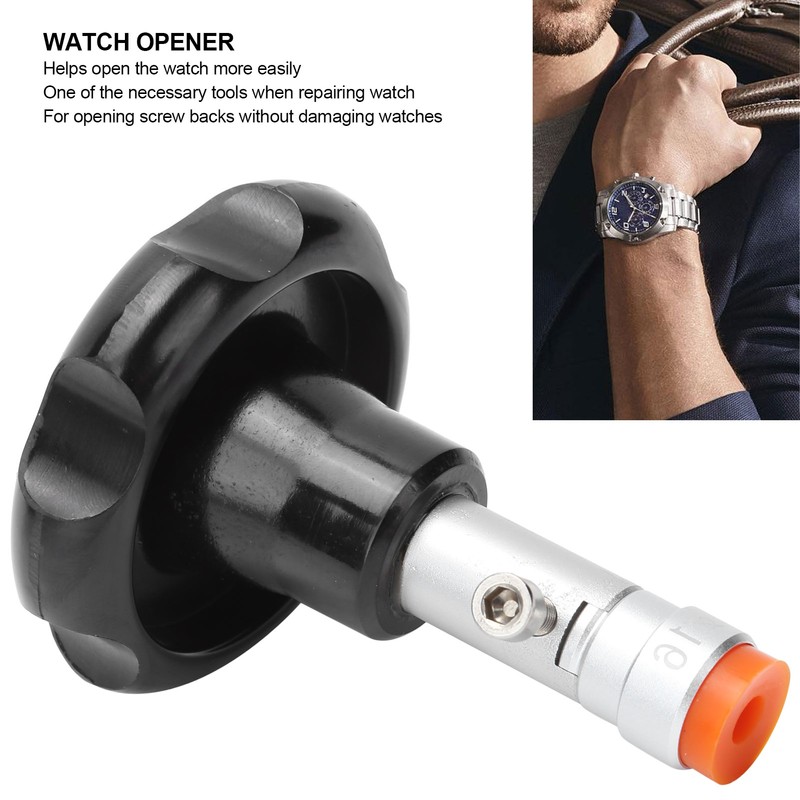 Professional Screw Back Case Watch Opener Suction Kit with 8
