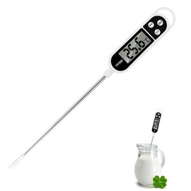 Stainless Steel Digital Food Thermometer - Meat Thermometer With A Probe Perfect Tool For Accurately Measuring Cooking Temperatures, Meat Thermometer LCD Screen, Perfect for Kitchen Cooking, BBQ etc.