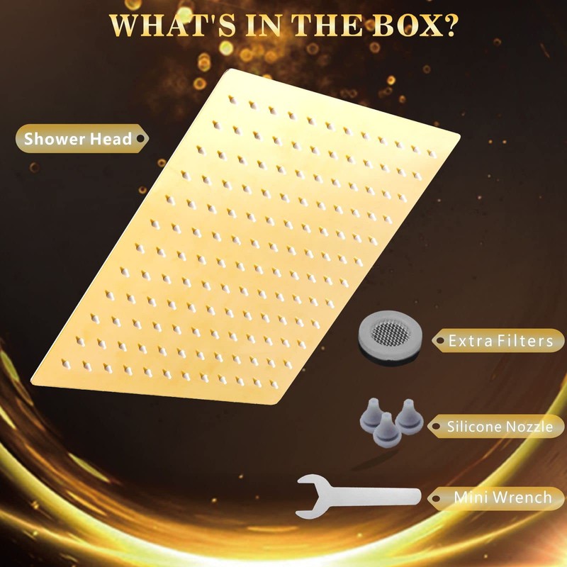 Voolan Rain Shower head, High Pressure Shower Head Made of