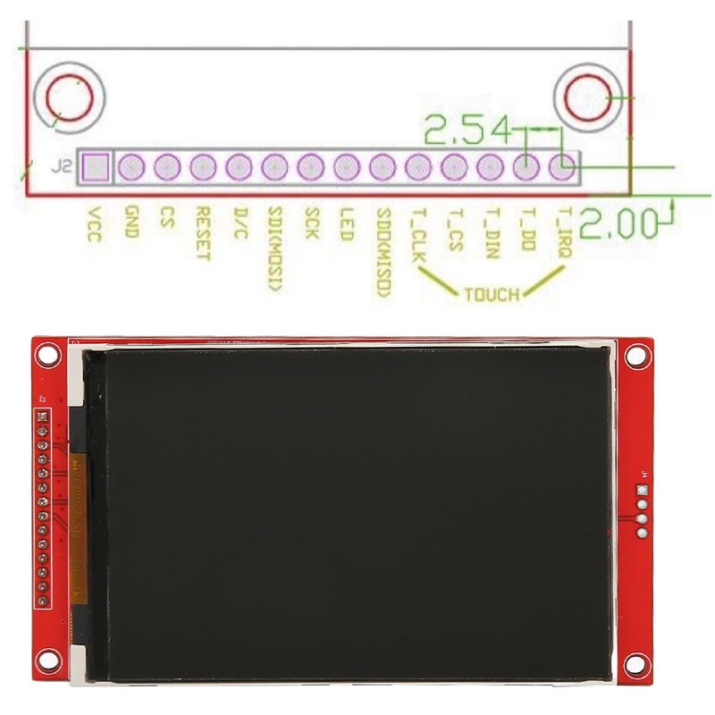 CCYLEZ 4 Inch SPI TFT LCD Display Module, 480x320 SPI