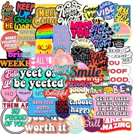 Stickers y Pegatinas de Vinilo 50 Pack. Estampas decorativas de alta Calidad HD. (BENICEARCOIRIS68)