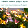 TONULAX Solar Garden Lights - Swaying Butterfly Light, Swaying in