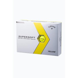 Callaway Golf Balls SUPERSOFT 23 YLW 1 Dozen (Pack of 12) 2-Piece Construction Yellow