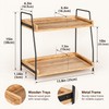 Countertop Organizer for Coffee & Kitchen Essentials – Wooden Storage