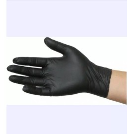 UniSeal Guantes Para Preparar Alimentos Nitrilo 100 Negro T Grande