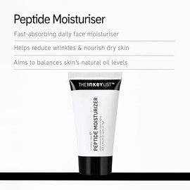 The INKEY List Peptide Moisturiser 50ml Moisturising Skin Care Supports Natural Collagen Day/Night Cream Vegan Friendly Suitable for All Skin Types