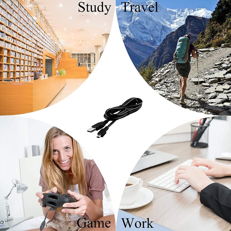 Digipartspower 5ft USB Cable Data Sync PC Cord for TC