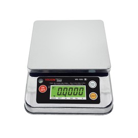 VisionTechShop VK-10S 0.1g Premium Food Kitchen Scale, Lb/Oz/Kg/g Switchable, Stainless Steel Plate Food Scale, Large LCD Display with Backlight, 12lb Capacity, 0.002lb Readability