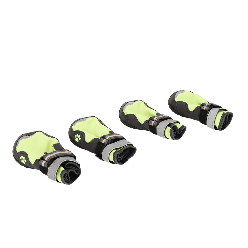 4Pcs Dog Booties Adjustable Slip Resistant Breathable Dog Boot with